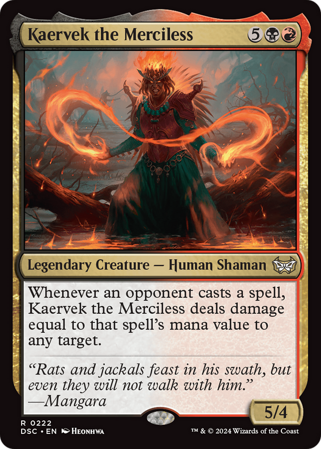 Kaervek the Merciless [Duskmourn: House of Horror Commander] - PCA Designer Toys