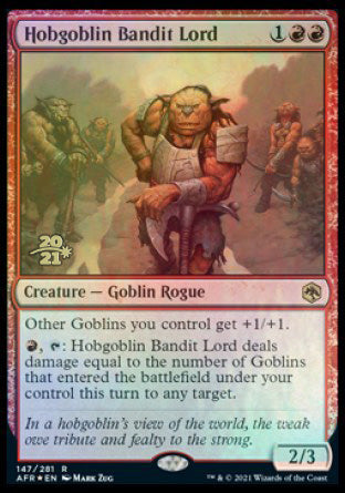 Hobgoblin Bandit Lord [Dungeons & Dragons: Adventures in the Forgotten Realms Prerelease Promos] - PCA Designer Toys