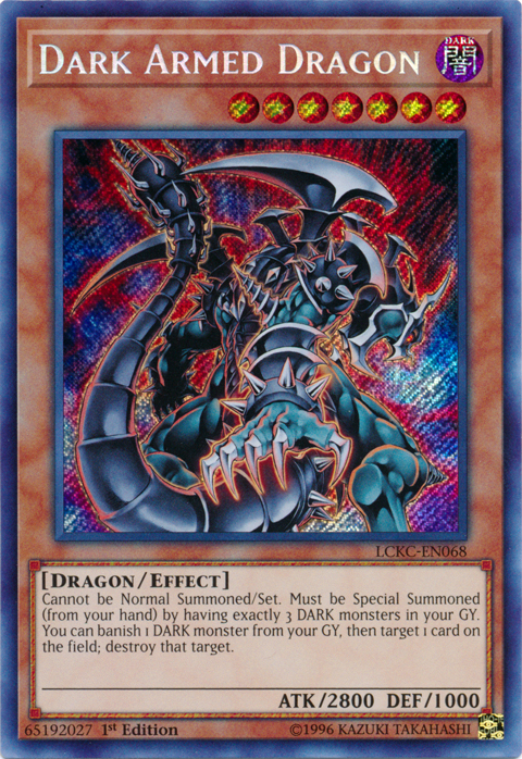 Dark Armed Dragon [LCKC-EN068] Secret Rare - PCA Designer Toys