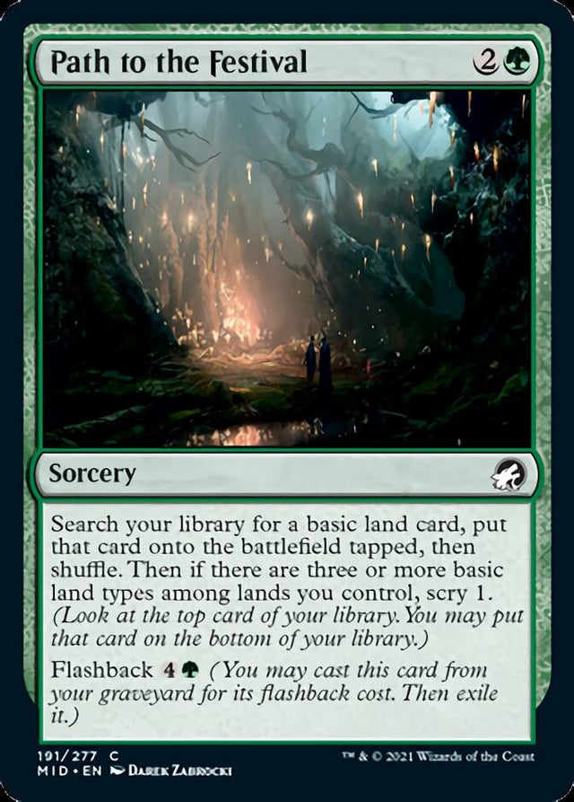 Path to the Festival [Innistrad: Midnight Hunt] - PCA Designer Toys