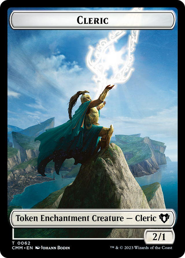 Elf Warrior // Cleric Double-Sided Token [Commander Masters Tokens] - PCA Designer Toys