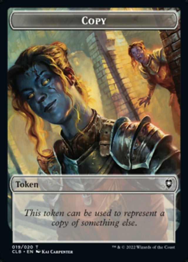 Rowan Kenrith Emblem // Copy Double-Sided Token [Commander Legends: Battle for Baldur's Gate Tokens]