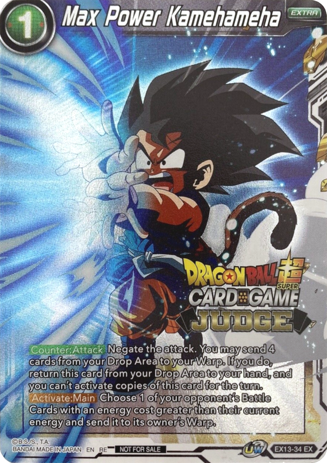 Max Power Kamehameha (Judge) (EX13-34) [Tournament Promotion Cards] - PCA Designer Toys