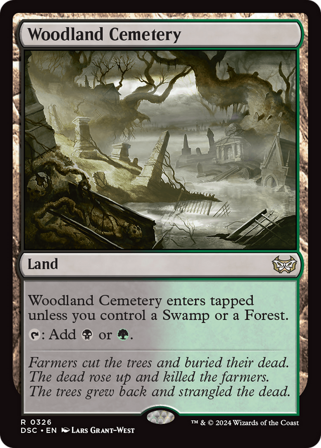 Woodland Cemetery [Duskmourn: House of Horror Commander] - PCA Designer Toys