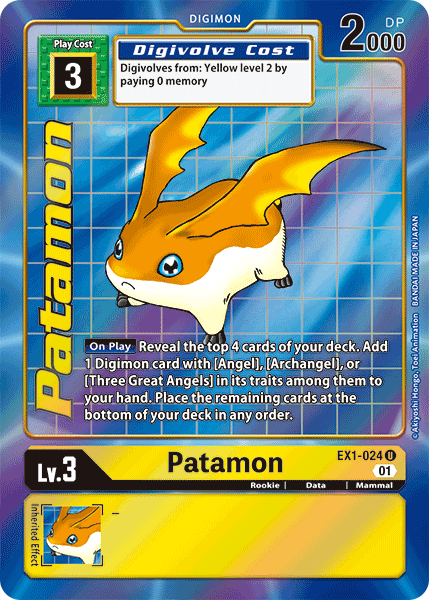 Patamon [EX1-024] (Alternate Art) [Classic Collection] - PCA Designer Toys