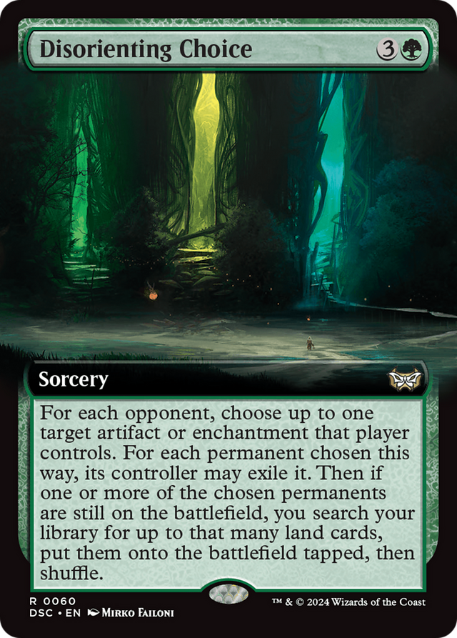 Disorienting Choice (Extended Art) [Duskmourn: House of Horror Commander] - PCA Designer Toys