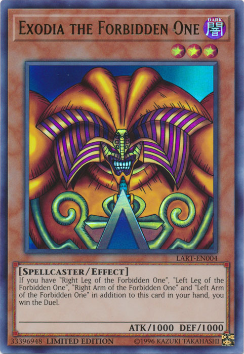 Exodia the Forbidden One [LART-EN004] Ultra Rare - PCA Designer Toys