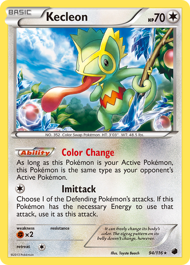 Kecleon (94/116) [Black & White: Plasma Freeze] - PCA Designer Toys
