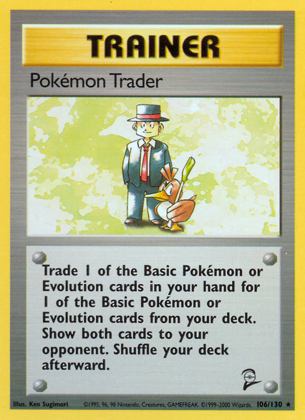 Pokemon Trader (106/130) [Base Set 2] - PCA Designer Toys