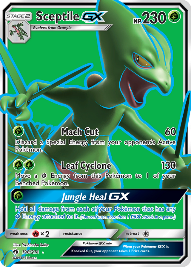 Sceptile GX (196/214) [Sun & Moon: Lost Thunder] - PCA Designer Toys