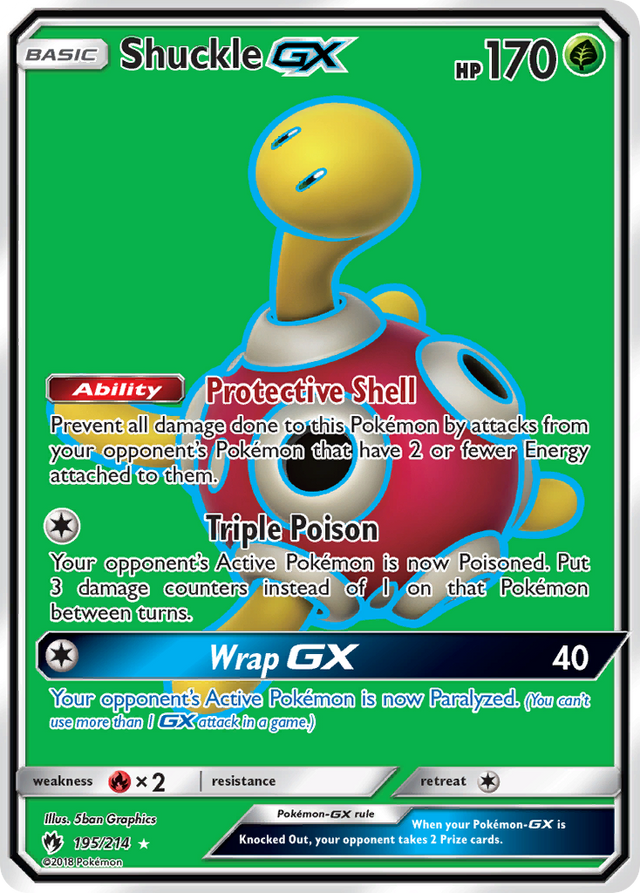 Shuckle GX (195/214) [Sun & Moon: Lost Thunder] - PCA Designer Toys