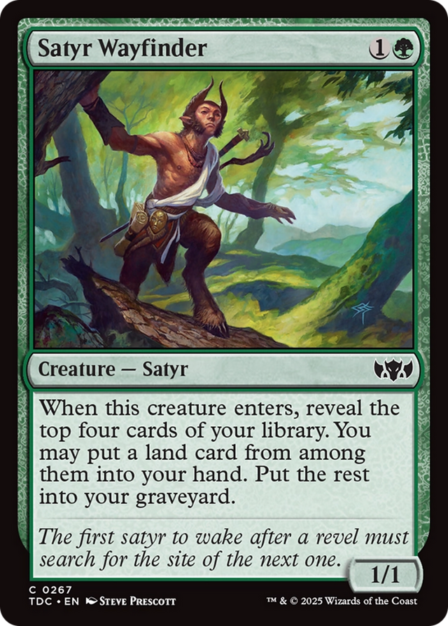 Satyr Wayfinder [Tarkir: Dragonstorm Commander] - PCA Designer Toys