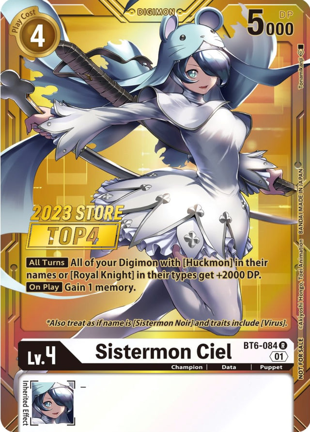 Sistermon Ciel [BT6-084] (2023 Store Top 4) [Double Diamond Promos] - PCA Designer Toys
