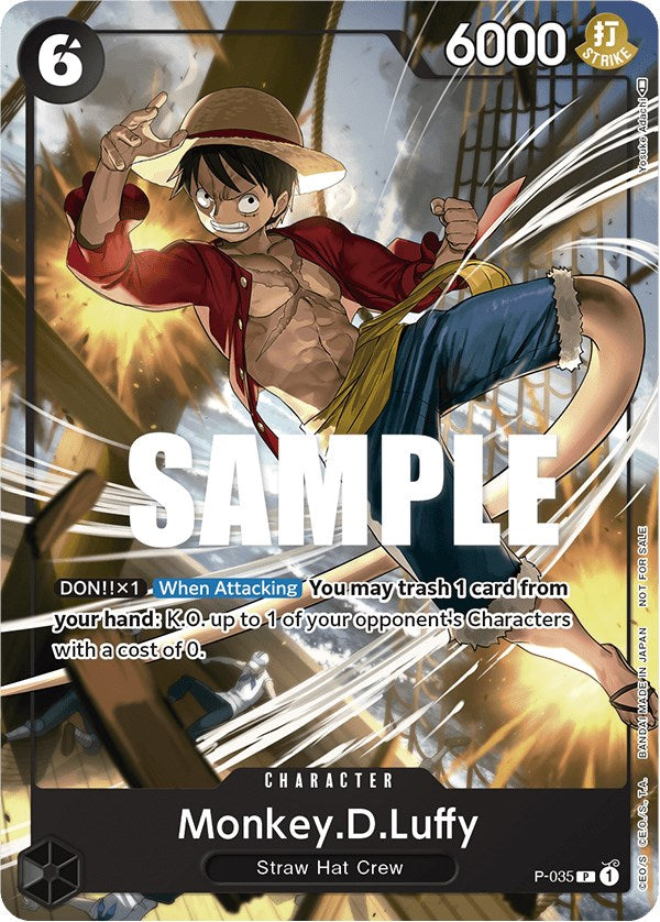 Monkey.D.Luffy (Pirates Party Vol. 3) [One Piece Promotion Cards] - PCA Designer Toys