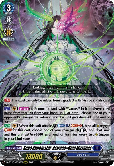 Xeno Almajestar, Astroea=Bico Masques (D-BT10/005EN) [Dragon Masquerade] - PCA Designer Toys