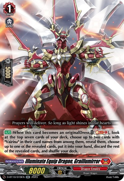 Illuminate Equip Dragon, Graillumirror (D-BT10/019EN) [Dragon Masquerade] - PCA Designer Toys