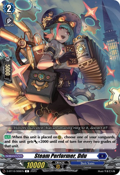 Steam Performer, Ddu (D-BT10/066EN) [Dragon Masquerade] - PCA Designer Toys