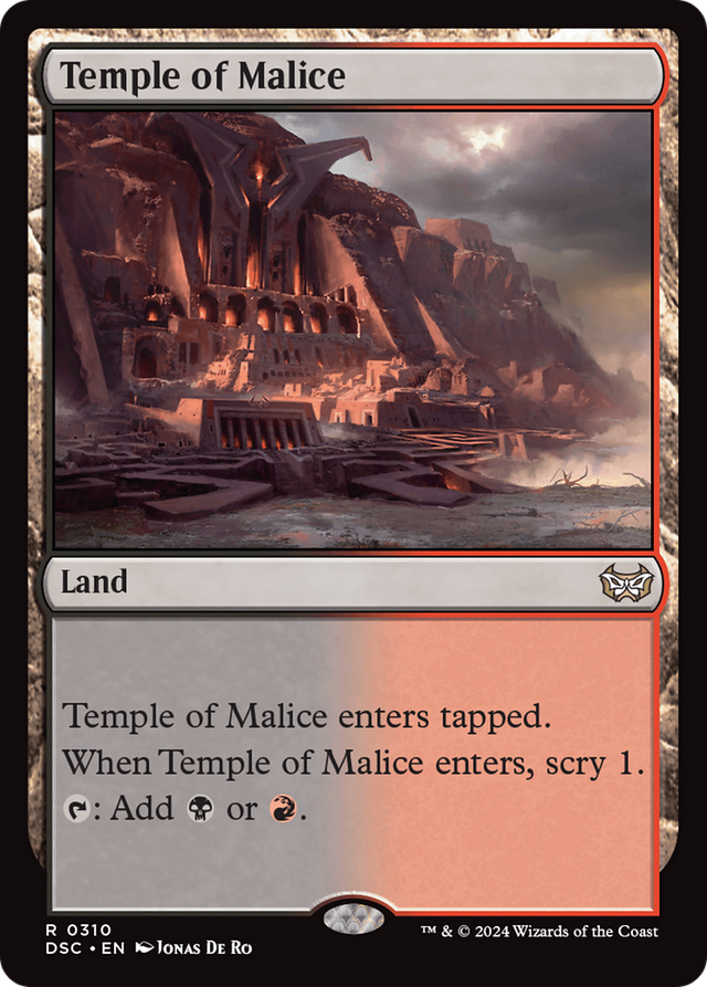 Temple of Malice [Duskmourn: House of Horror Commander] - PCA Designer Toys