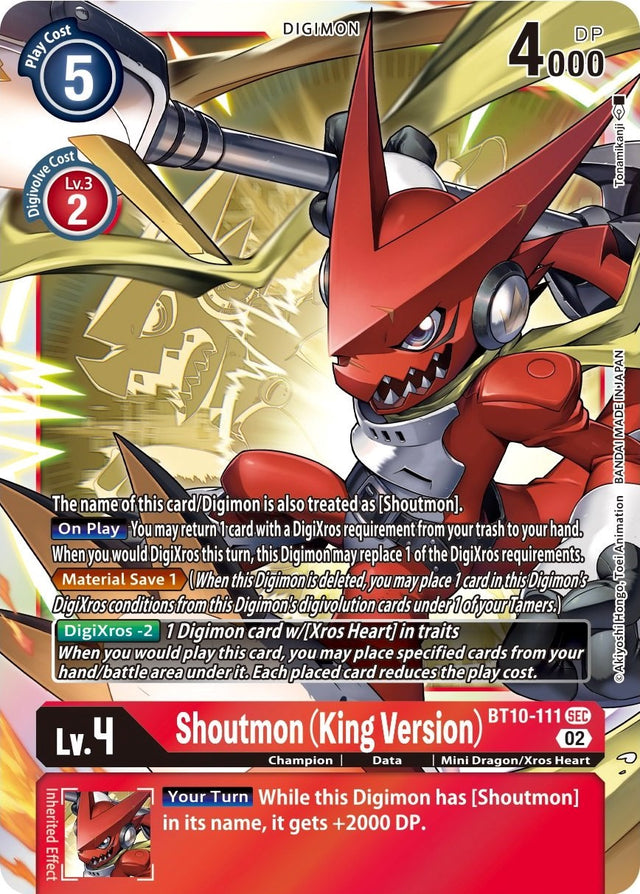Shoutmon (King Version) [BT10-111] [Xros Encounter] - PCA Designer Toys