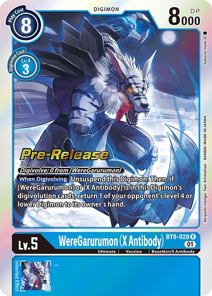 WereGarurumon (X Antibody) [BT9-028] [X Record Pre-Release Promos] - PCA Designer Toys