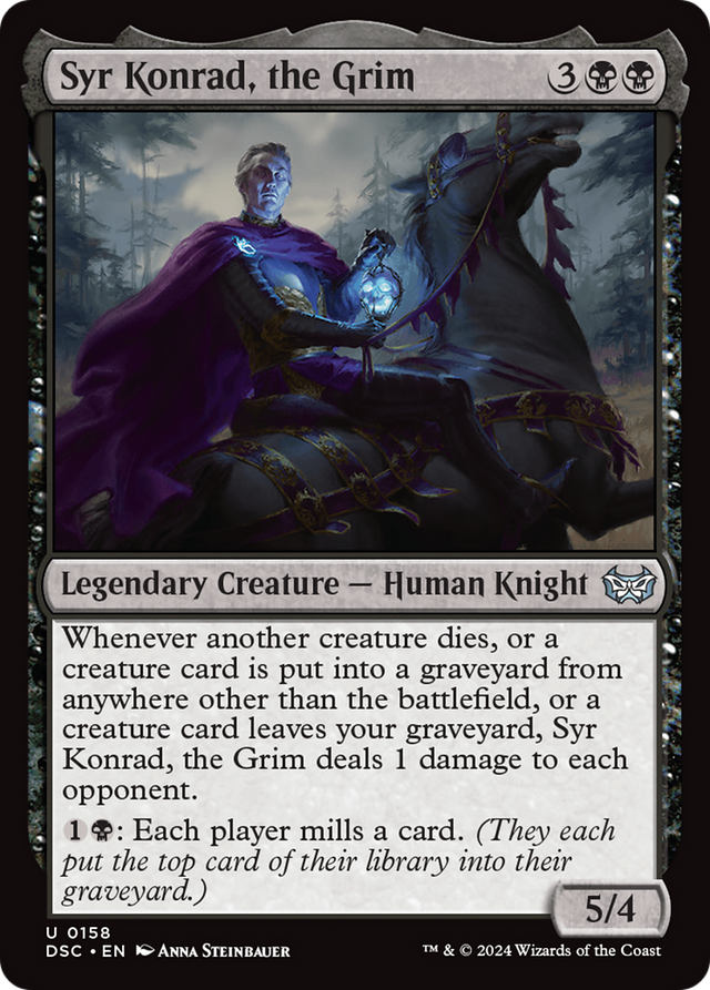 Syr Konrad, the Grim [Duskmourn: House of Horror Commander] - PCA Designer Toys