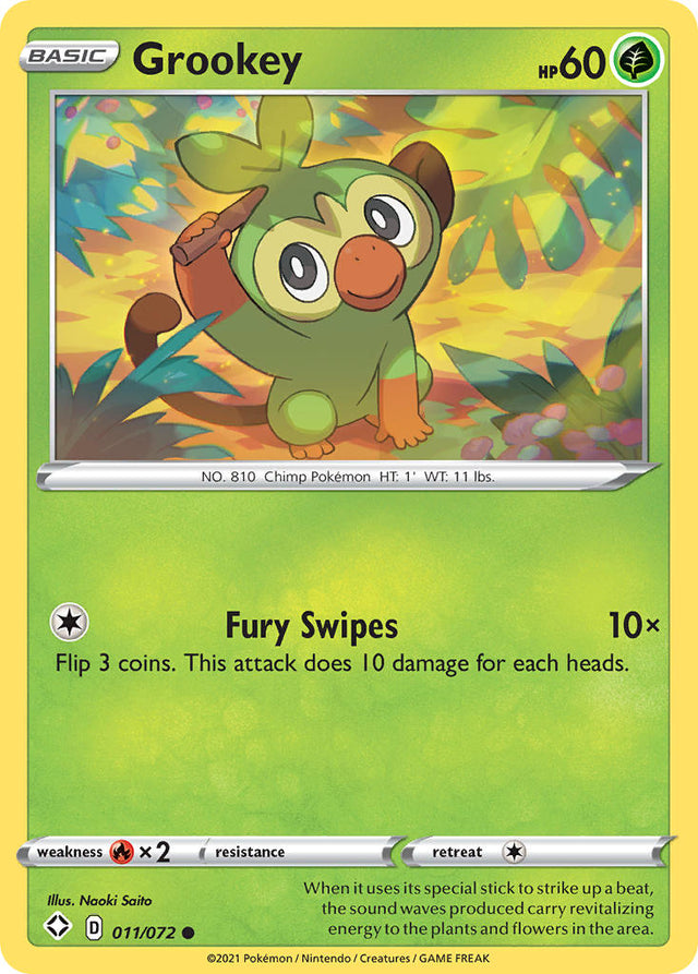 Grookey (011/072) [Sword & Shield: Shining Fates] - PCA Designer Toys