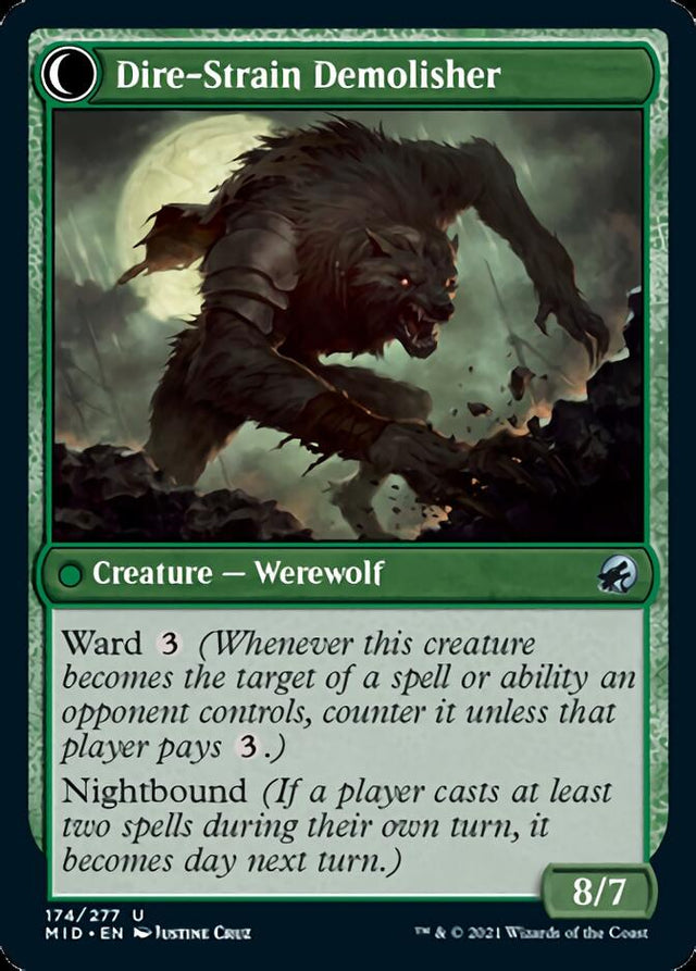 Burly Breaker // Dire-Strain Demolisher [Innistrad: Midnight Hunt] - PCA Designer Toys