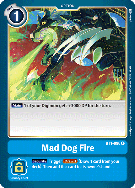 Mad Dog Fire [BT1-096] [Release Special Booster Ver.1.0] - PCA Designer Toys
