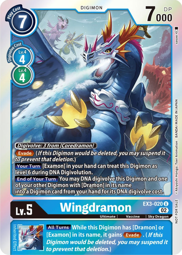 Wingdramon [EX3-020] (Alternate Art) [Draconic Roar] - PCA Designer Toys