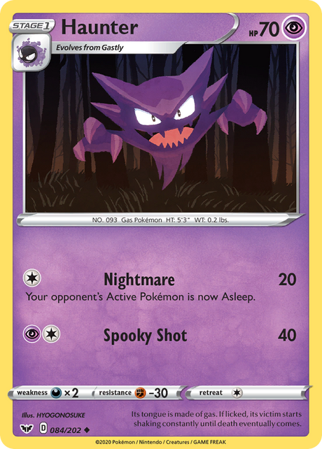 Haunter (084/202) [Sword & Shield: Base Set] - PCA Designer Toys