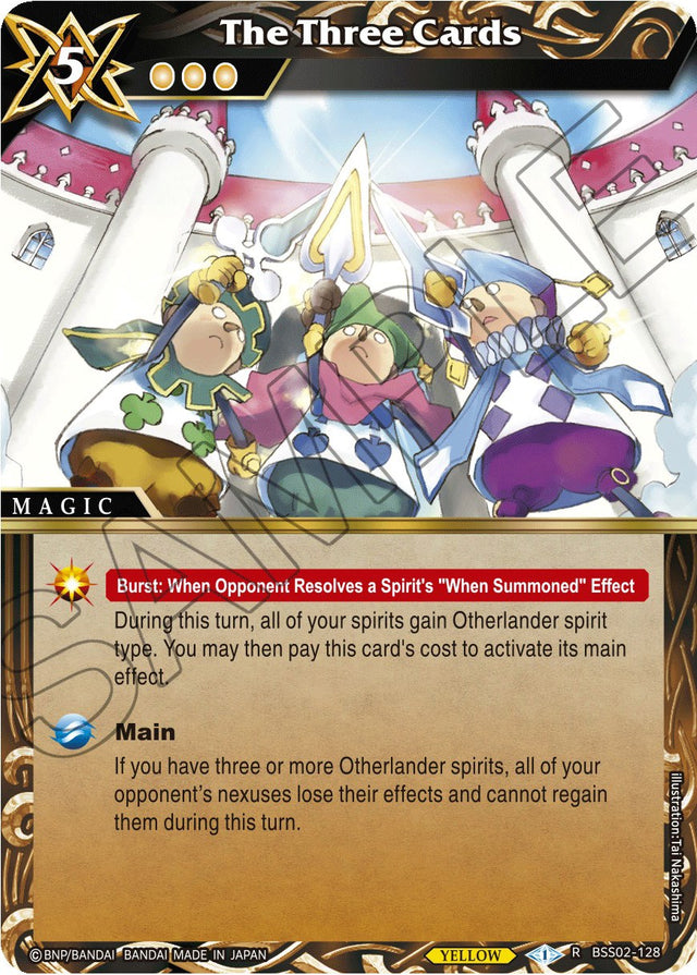 The Three Cards (BSS02-128) [False Gods]