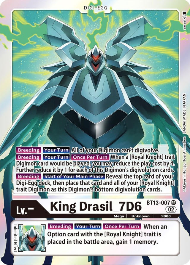 King Drasil_7D6 [BT13-007] [Versus Royal Knights Booster] - PCA Designer Toys