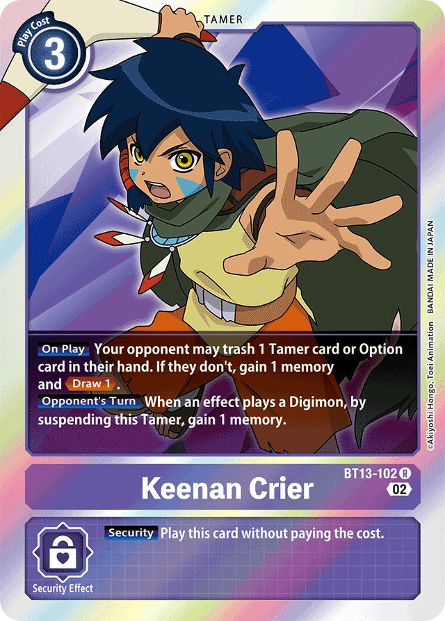 Keenan Crier [BT13-102] [Versus Royal Knights Booster] - PCA Designer Toys