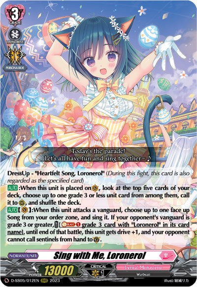 Sing with Me, Loronerol (D-SS05/012EN) [Festival Booster 2023]
