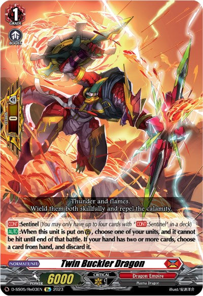 Twin Buckler Dragon (D-SS05/Re03EN) [Festival Booster 2023] - PCA Designer Toys
