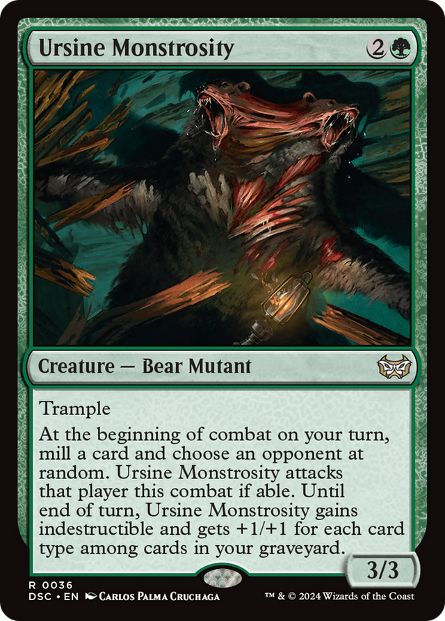 Ursine Monstrosity [Duskmourn: House of Horror Commander] - PCA Designer Toys