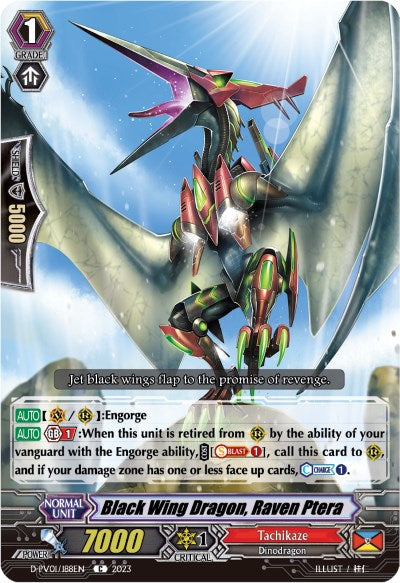 Black Wing Dragon, Raven Ptera (D-PV01/188EN) [History Collection]