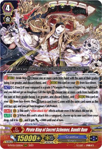 Pirate King of Secret Schemes, Bandit Rum (D-PV01/020EN) [History Collection] - PCA Designer Toys