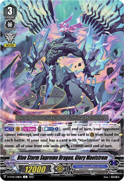 Blue Storm Supreme Dragon, Glory Maelstrom (D-PV01/238EN) [History Collection]
