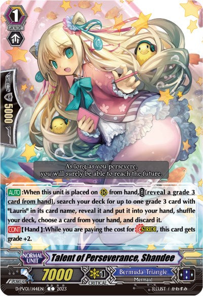 Talent of Perseverance, Shandee (D-PV01/144EN) [History Collection] - PCA Designer Toys