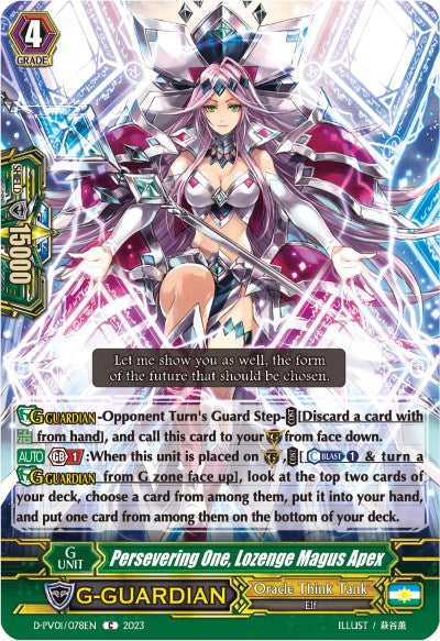 Persevering One, Lozenge Magus Apex (D-PV01/078EN) [History Collection] - PCA Designer Toys