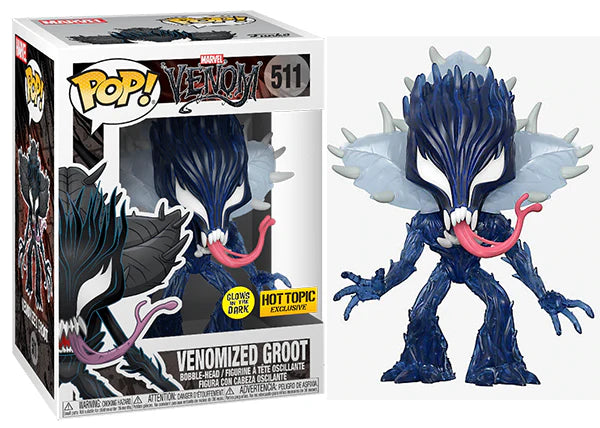 Venomized Groot GITD Pop!