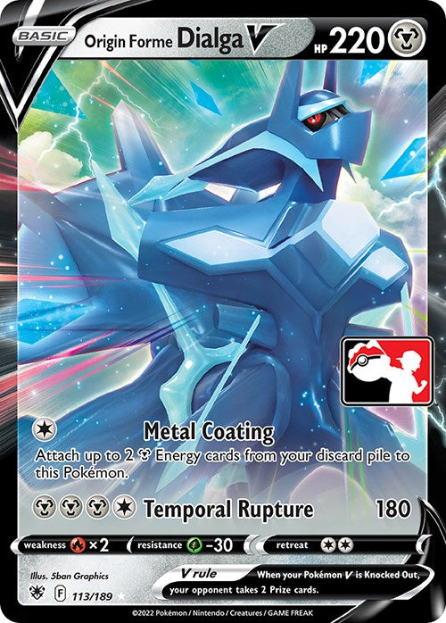 Origin Forme Dialga V (113/189) [Prize Pack Series Three] - PCA Designer Toys