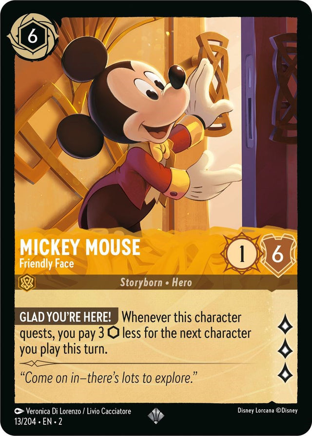 Mickey Mouse - Friendly Face (13/204) [Rise of the Floodborn] - PCA Designer Toys