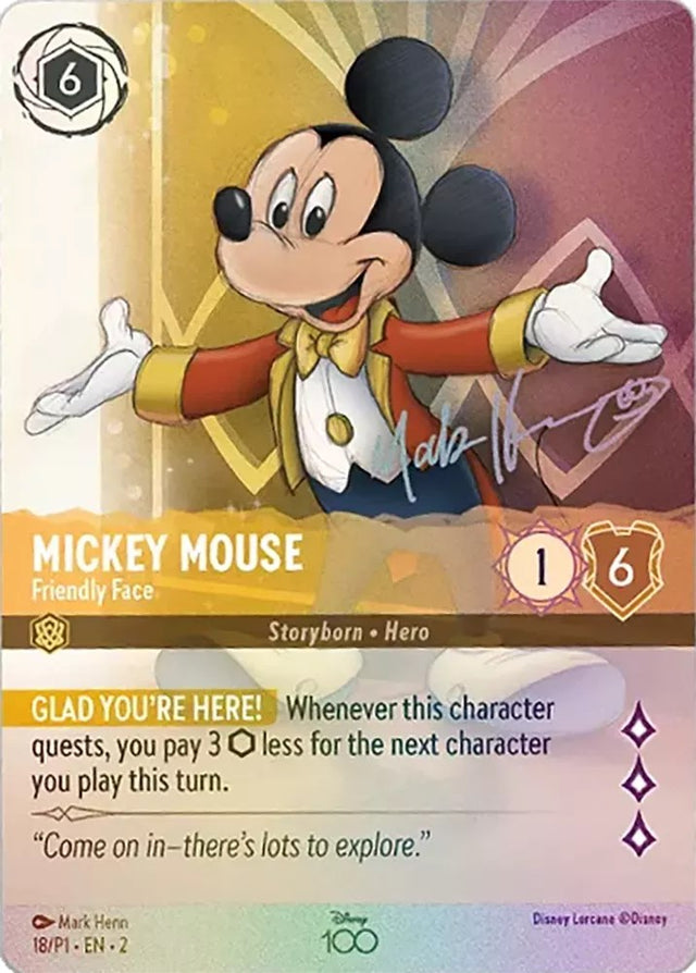 Mickey Mouse - Friendly Face (Enchanted) (18) [Disney100 Promos] - PCA Designer Toys