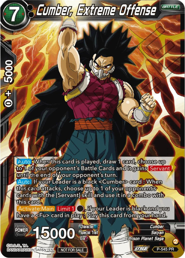 Cumber, Extreme Offense (Championship Selection Pack 2023 Vol.3) (Gold-Stamped) (P-545) [Tournament Promotion Cards] - PCA Designer Toys