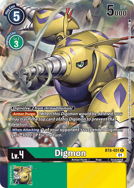 Digmon [BT8-051] (Alternate Art) [New Awakening] - PCA Designer Toys