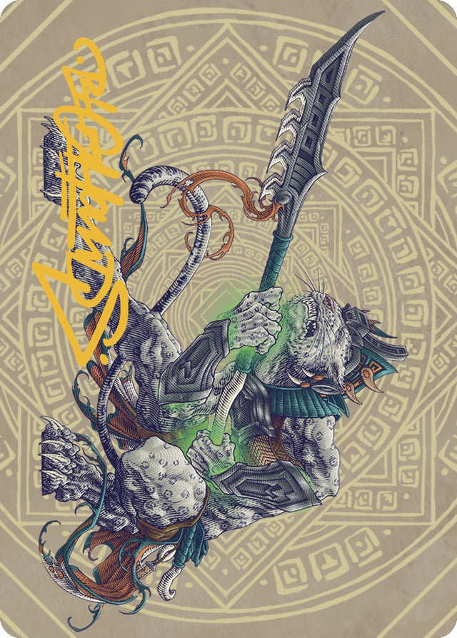 Kutzil, Malamet Exemplar Art Card (Gold-Stamped Signature) [The Lost Caverns of Ixalan Art Series] - PCA Designer Toys