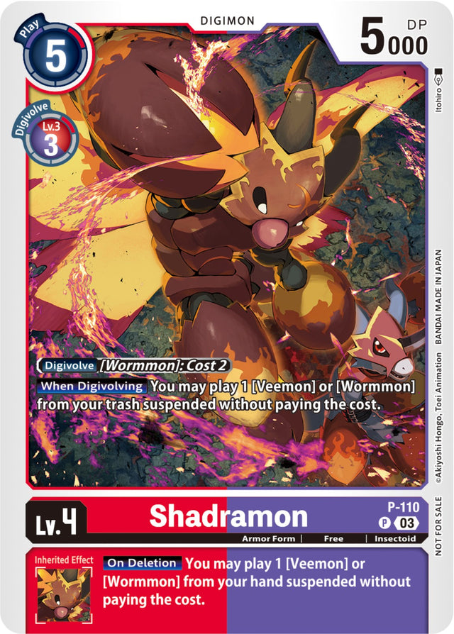 Shadramon [P-110] (3rd Anniversary Survey Pack) [Promotional Cards] - PCA Designer Toys