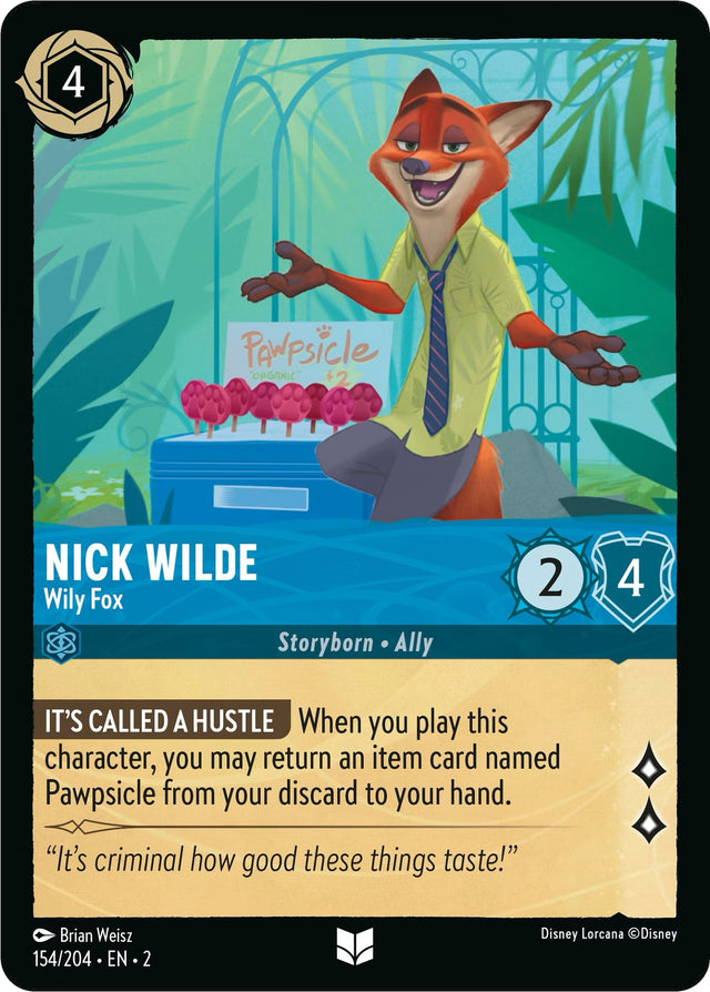 Nick Wilde - Wily Fox (154/204) [Rise of the Floodborn] - PCA Designer Toys